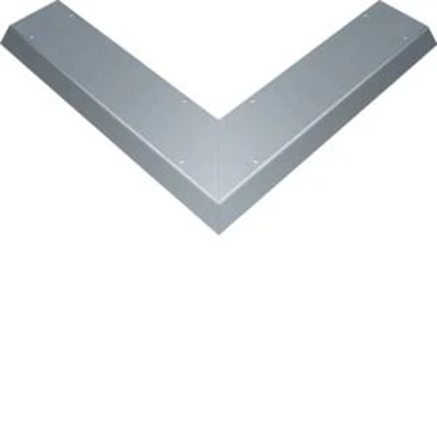 TEHALIT.AK Overfloor trunking cover slanted on one side 800mm external angle 150x40mm steel