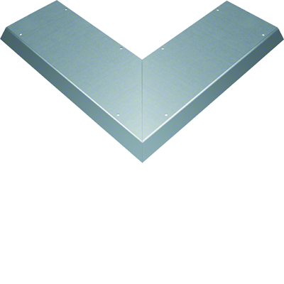 TEHALIT.AK Overfloor trunking cover slanted on one side 800mm external angle 250x40mm steel