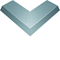 TEHALIT.AK Overfloor trunking cover slanted on one side 800mm external angle 250x70mm steel
