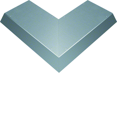 TEHALIT.AK Overfloor trunking cover slanted on one side 800mm external angle 300x70mm steel