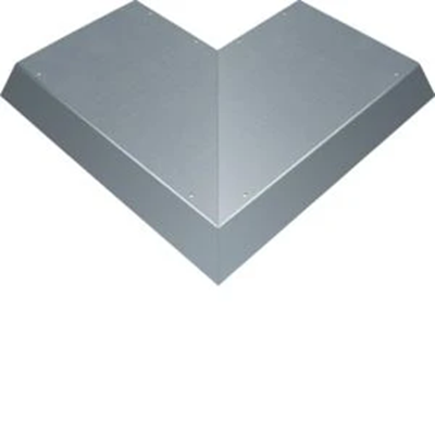 TEHALIT.AK Overfloor trunking cover slanted on one side 800mm external angle 400x70mm steel