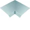 TEHALIT.AK Overfloor trunking cover slanted on one side 800mm internal angle widening 100mm 400x70mm steel