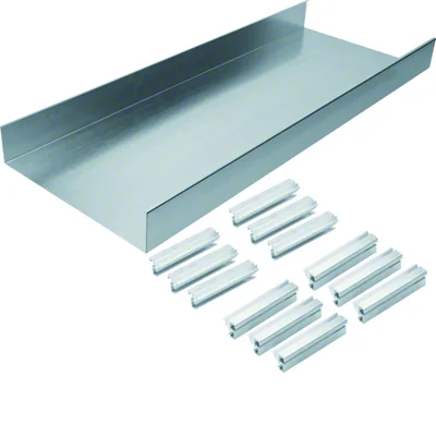 TEHALIT.AK Socle pour goulotte de sol pour couverture inclinée double face 300x70mm acier