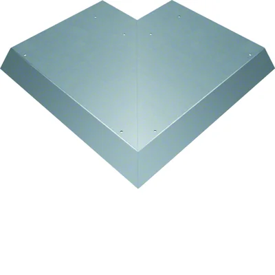 TEHALIT.AK Tapa para canal elevado, unilateral, inclinada, 800 mm, ángulo exterior, ensanchamiento, 100 mm, 400 x 70 mm, acero