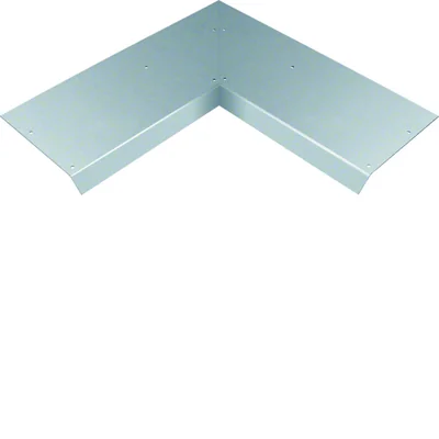TEHALIT.AK Tapa para canal elevado, unilateral, inclinada, 800 mm, ángulo interior, ensanchamiento, 100 mm, 200 x 40 mm, acero