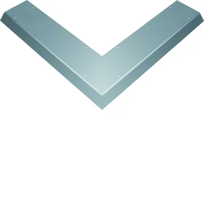 TEHALIT.AK Tapa para conducto elevado, inclinada por un lado, ángulo exterior de 800 mm, 150 x 40 mm, acero