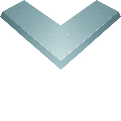 TEHALIT.AK Überflur-Kanalabdeckung 1-seitig schräg 800mm Außenwinkel Verbreiterung 100mm 150x40mm Stahl