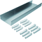 TEHALIT.AK Underfloor trunking base for 200x70mm cover with slant on both sides, steel