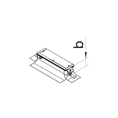 TEHALIT.BK Channel end side protective foil BKFD 400x(65-110) steel