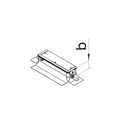 TEHALIT.BK Channel end side protective foil BKFD 600x(105-150) steel