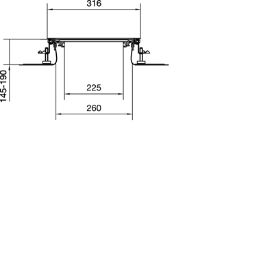 TEHALIT.BK Co-horizontal channel side protective foil BKF 300x(145-190) steel