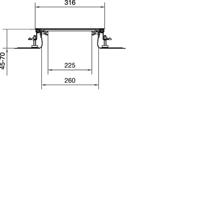 TEHALIT.BK Co-horizontal channel side protective foil BKF 300x(45-70) steel