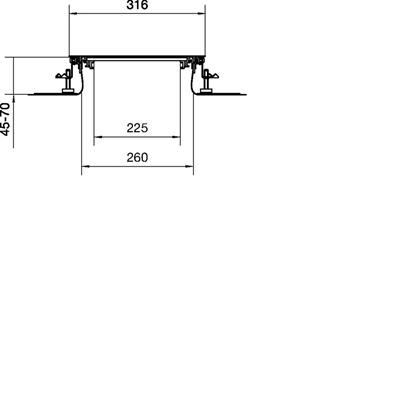 TEHALIT.BK Co-horizontal channel side protective foil BKF 300x(45-70) steel