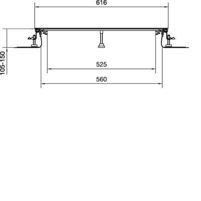 TEHALIT.BK Co-horizontal channel side protective foil BKF 600x(105-150) steel