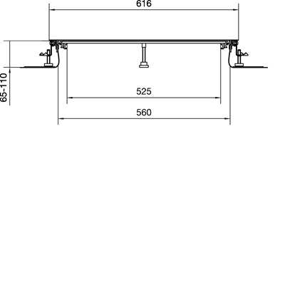 TEHALIT.BK Co-horizontal channel side protective foil BKF 600x(65-110) steel