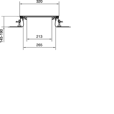 TEHALIT.BK Co-horizontal channel side protective foil BKFD 300x(145-190) steel