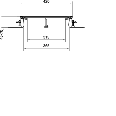 TEHALIT.BK Co-horizontal channel side protective foil BKFD 400x(45-70) steel