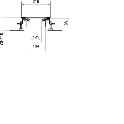 TEHALIT.BK Co-horizontal channel steel tub BKW 200x(70-110) steel
