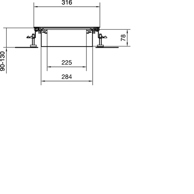 TEHALIT.BK Co-horizontal channel steel tub BKW 300x(90-130) steel