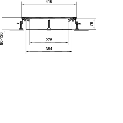 TEHALIT.BK Co-horizontal channel steel tub BKW 400x(90-130) steel