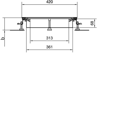 TEHALIT.BK Co-horizontal channel steel tub BKWD 400x(90-130) steel