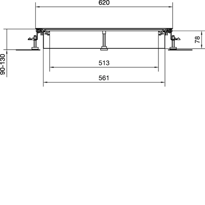 TEHALIT.BK Co-horizontal channel steel tub BKWD 600x(90-130) steel
