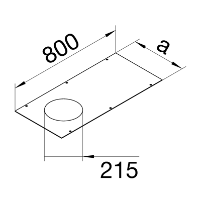 TEHALIT.BK Cover R06 fi215 BKF/BKW 600X800mm steel