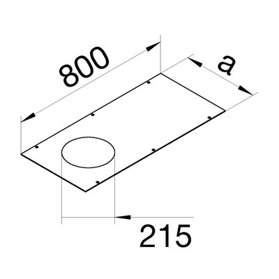 TEHALIT.BK Cover R06 fi215 BKF/BKW 600X800mm steel