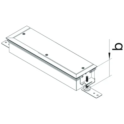 TEHALIT.BK Embout de caniveau acier bac BKWD 400x(70-110) acier
