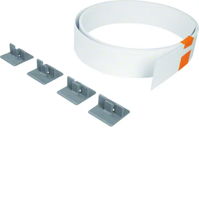 TEHALIT.BK Parete divisoria in plastica PS, altezza 48 mm, lunghezza 2 m