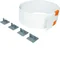 TEHALIT.BK Parete divisoria in plastica PS, altezza 78 mm, lunghezza 2 m