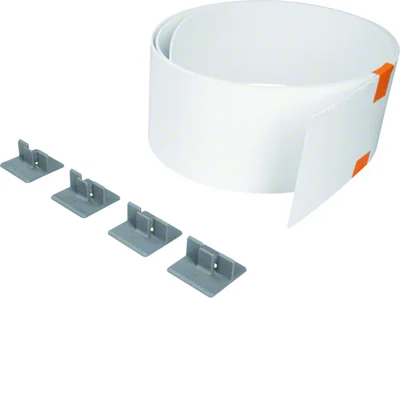 TEHALIT.BK Parete divisoria in plastica PS, altezza 93 mm, lunghezza 2 m
