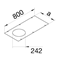 TEHALIT.BK Pokrywa R2 fi242 BKFD/WD 400X800mm stal