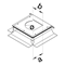 TEHALIT.BK Q12 caja de montaje 244x244 lámina protectora lateral