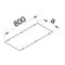 TEHALIT.BK Solid cover BKFD/WD 400X800mm steel