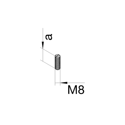 TEHALIT.BK Šroub s metrickým závitem M8 25mm