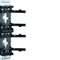 TEHALIT.BKIS Universal connector/mounting bracket 230 cover 2x80mm black