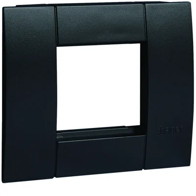 TEHALIT.BRAP 1-fach Einbaurahmen 45x45mm schwarz