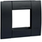 TEHALIT.BRAP 1-fold mounting frame 45x45mm black