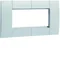 TEHALIT.BRAP Marco de montaje doble 45x45mm gris claro