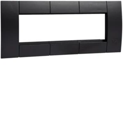 TEHALIT.BRAP Telaio di montaggio triplo 45x45mm nero