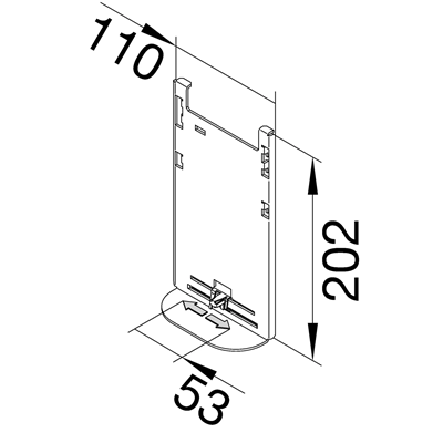 TEHALIT.BR/BRN Adapter plate 210mm