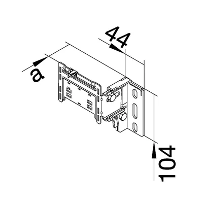 TEHALIT.BR/BRN Entretoise universelle distance du mur 53-81mm