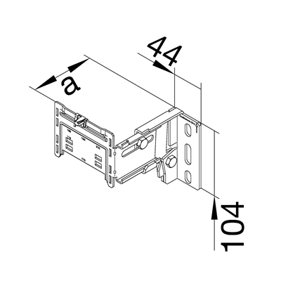 TEHALIT.BR/BRN Universal spacer distance from the wall 78-125mm