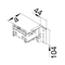 TEHALIT.BR/BRN Universal spacer distance from the wall 78-125mm