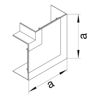 TEHALIT.BRP/BRAP Angle plat 65x100 aluminium peint