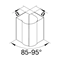 TEHALIT.BRP/BRAP External corner 68x130 black