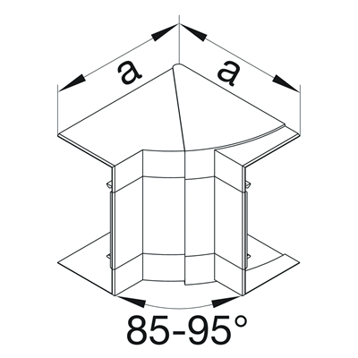 TEHALIT.BRP/BRAP Internal angle 65x130 painted aluminium