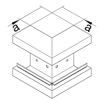 TEHALIT.BRS Angle extérieur 83x130 acier galvanisé