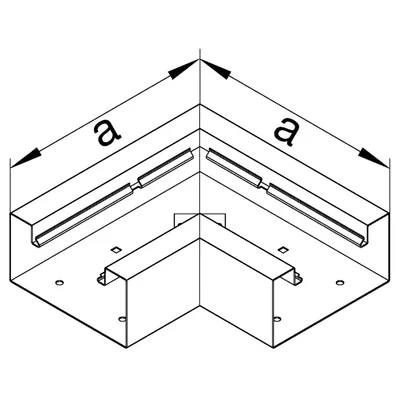 TEHALIT.BRS Angle plat 83x170 acier galvanisé